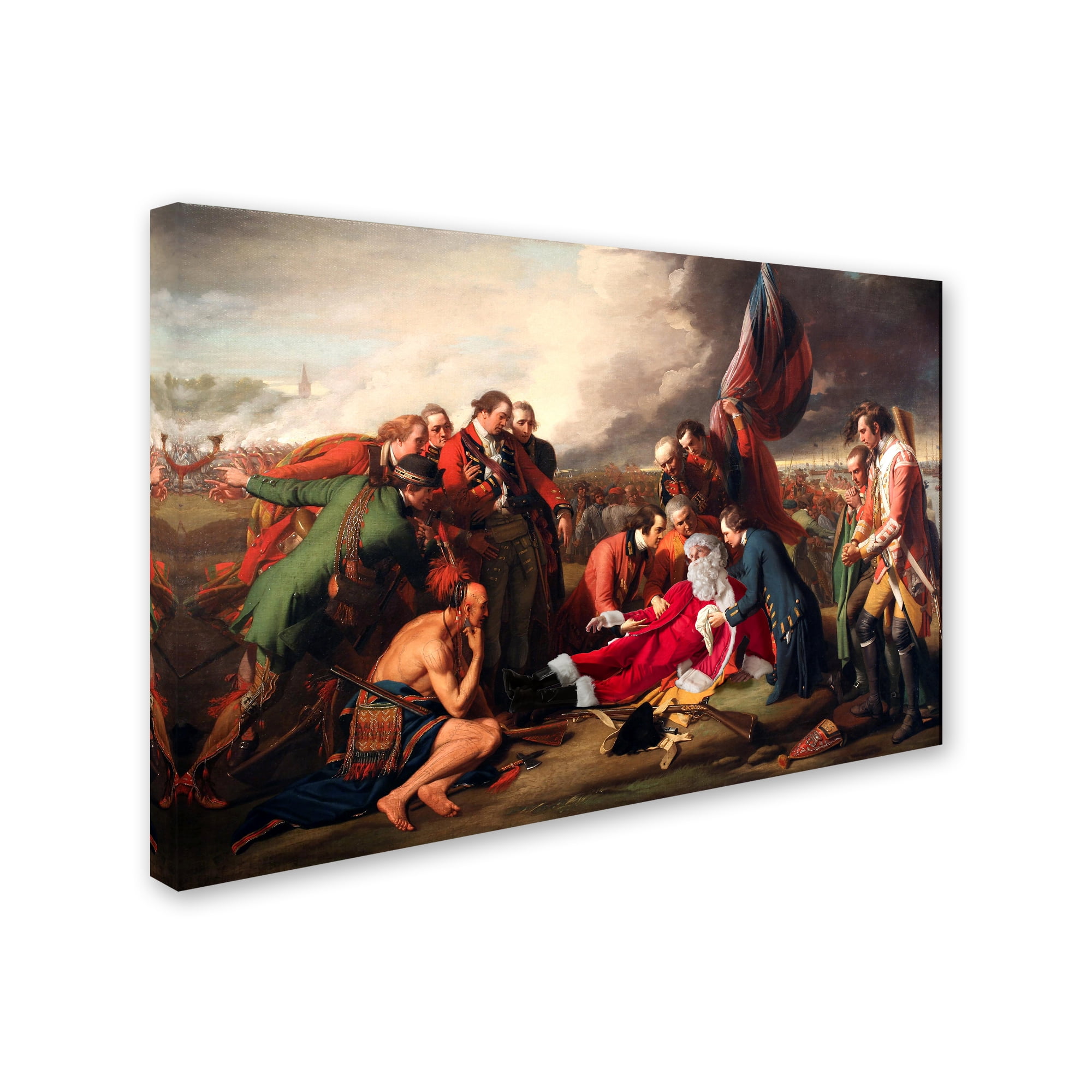 Trademark Fine Art 'West-Death Of General Wolfe' Canvas Art by Ed Wheeler