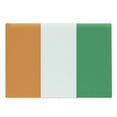 thumbnail image 1 of Ivory Coast Cutting Board, Cote D'Ivoire Patriotic Design Flags in National Colors, Decorative Tempered Glass Cutting and Serving Board, in 3 Sizes, by Ambesonne, 1 of 2