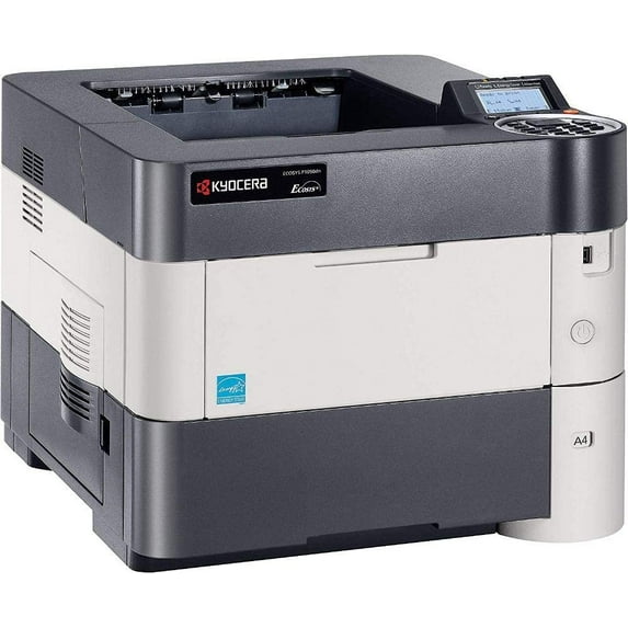 Restored Kyocera P3050dn B&W Network Laser Printer – 50 PPM, Duplex, High-Resolution 1200 dpi, Ethernet, Desktop Printer - 1102T82US0