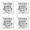 thumbnail image 1 of Ambesonne Saying Throw Pillow Cover 4 Pack, Family Love Saying Art, 18", Charcoal Grey White, 1 of 2