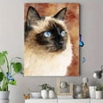 thumbnail image 4 of Siamese Cat Watercolor Canvas Wall Art，Elegant Pet Decor for Living Room Bedroom Office Study Dining Room Cafe, 4 of 8