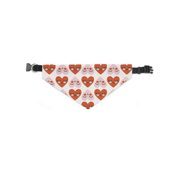 Smiling Hearts Pattern Bandana -Image by Shutterstock, x-Large