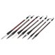 thumbnail image 3 of 7pcs Calligraphy Brush Weasel Hair Wood Handle Chinese Traditional Pen Set With Gift Box-zzy, 3 of 4