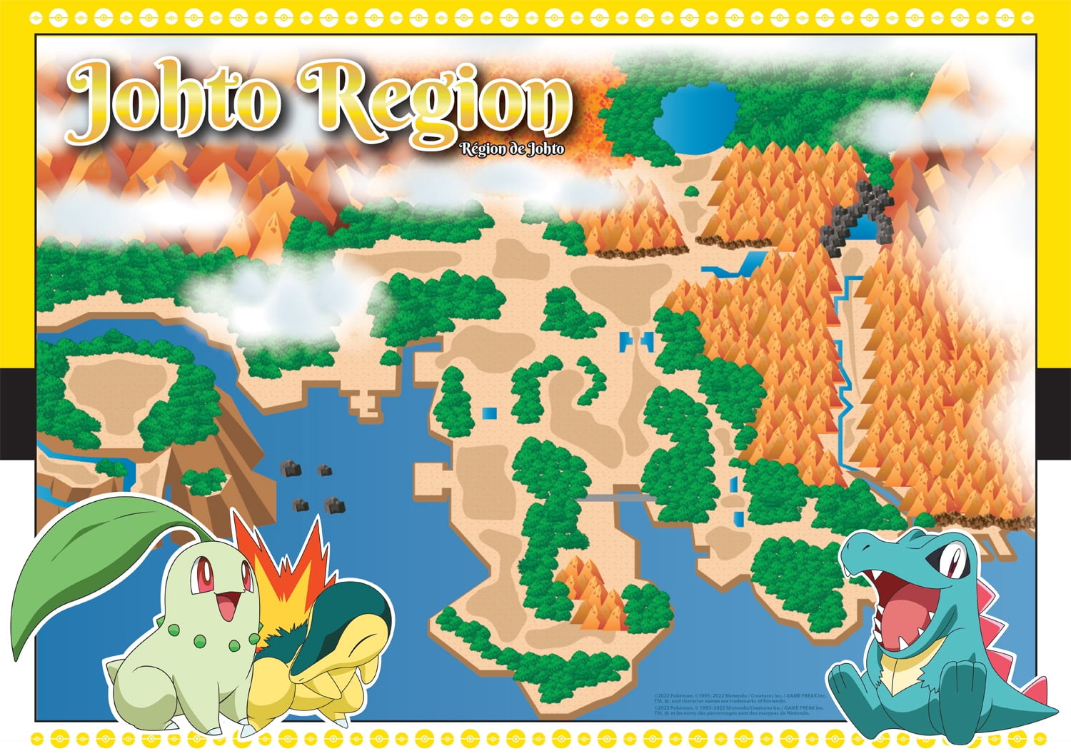 Buffalo Games 500-Piece Pokemon Johto Region Jigsaw Puzzle