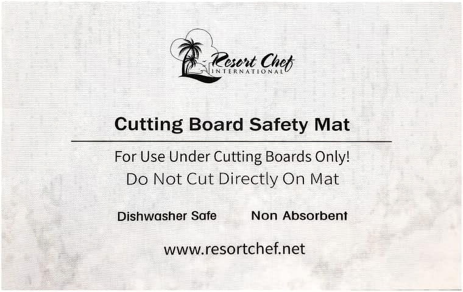 RGHJAR-Non-Slip Safety Mat for Under Kitchen Cutting Boards - Hygienic Non-Absorbent and Dishwasher Safe