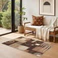 thumbnail image 5 of MICGEEK 3x5 Washable Area Rugs for Living Room, Modern Geometric Printed Rug, Vacuum-Friendly, Non Slip Indoor Rug for Bedroom Dining Room Home Decor Carpet, Brown/Beige, 5 of 9