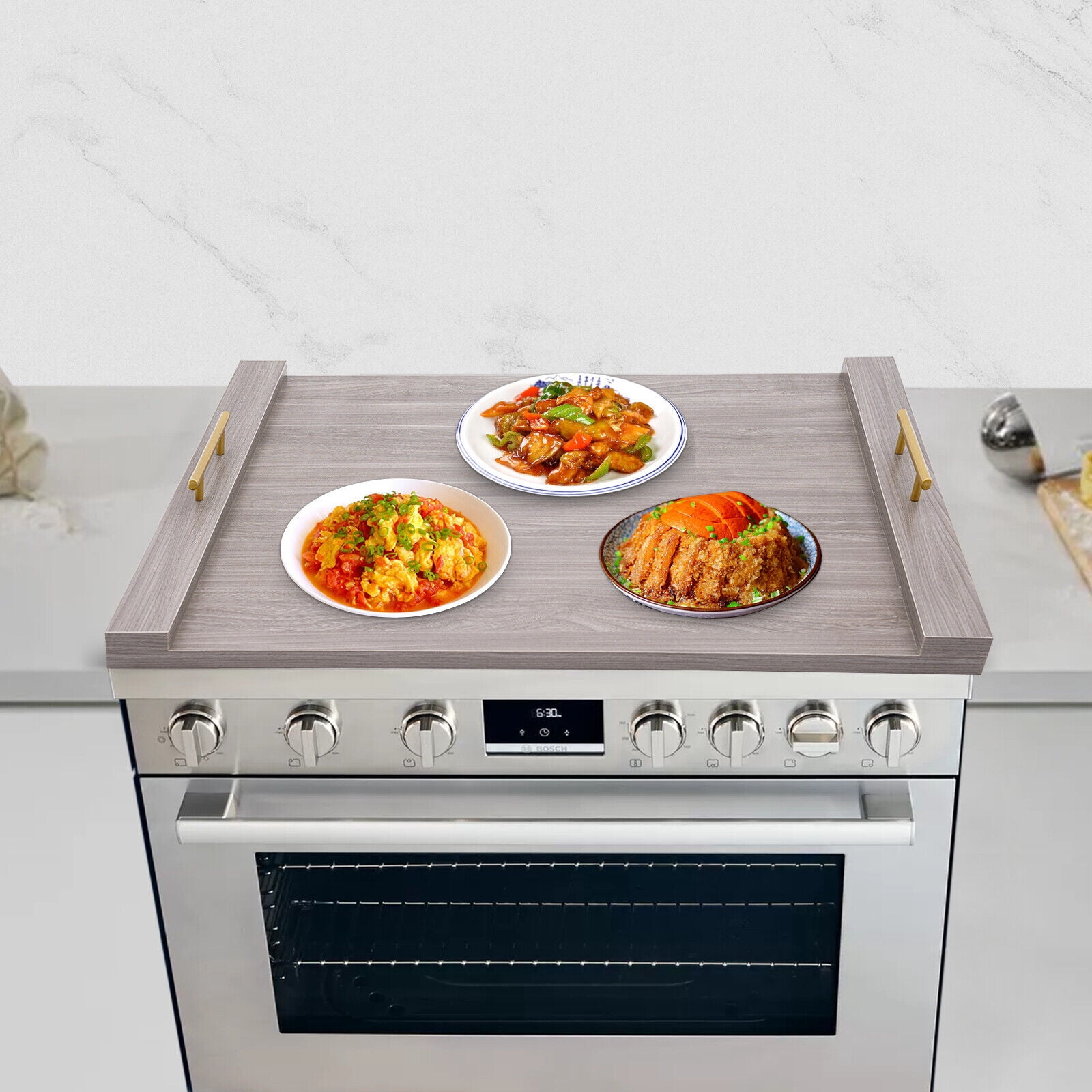 DENEST Noodle Board Stove Cover Stove Top Cover Stovetop Plate Home Kitchen 76*55*6cm