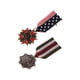 thumbnail image 1 of 2 Rayas Corona Geométrica Insignia Encantos Solapa Broche Pin Disfraz Cosplay Uniforme Corsé Joyería , EstiloF, 1 of 9
