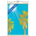 thumbnail image 3 of Palm Trees Against Blue Sky Wall Poster with Wooden Magnetic Frame, 22.375" x 34", 3 of 3