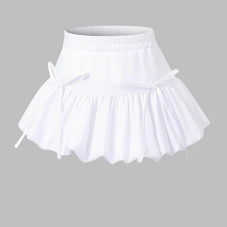 Hvobtty Girls' Cake Short Skirts, Toddler Half Skirts, Girl's Bow