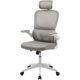 thumbnail image 2 of Silla de Oficina , Ergonómica, con Soporte Lumbar, Altura Ajustable, Reposabrazos, Mecanismo de Inclinación, Cojín de Asiento Grueso, Malla Premium, Soporta 150kgs (Gris), 2 of 7