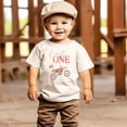 thumbnail image 3 of Fast One Red Dirt Bike 1st Birthday Shirt for Boys First Bday Dirt Biker Theme Tee Natural Shirt 2T, 3 of 5