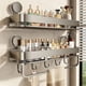thumbnail image 1 of Estantería de baño sin taladro con ventosas - Estante de almacenamiento desmontable montado en la pared para organizar duchas, cocinas y baños, 1 of 6