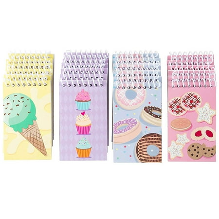 Spiral Notepad – 24-Pack Top Spiral Notebooks, Bulk Mini Spiral Notepads for Party Favors, Note Taking, To-do Lists, Lined Paper, 4 Cute Llama Designs, 3 x 5