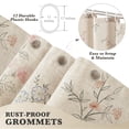 thumbnail image 3 of Seasonwood Floral Shower Curtain,French Country Fabric Shower Curtain for Bathroom Decor,12 Hooks,Beige,72"x72", 3 of 6