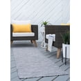 thumbnail image 7 of 2x10 Water Resistant, Indoor Outdoor Runner Rugs for Patios, Hallway, Entryway, Deck, Porch, Balcony or Kitchen | Outside Area Rug for Patio | Charcoal, Stripe | Size: 2'3'' x 10', 7 of 7