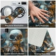 thumbnail image 4 of Bingfone Cute Skeletons Figurines Door Mat 16"x24" Front Entrance Non-Slip Low Profile Washable for Entryway, 4 of 7