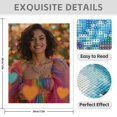 thumbnail image 3 of Diamond Art Kit for Adults, Woman Smiling Colorful Dress Hearts Diamond Painting for Adults Beginners, DIY Diamond Art Painting Kits, 5D Diamond Painting Crafts for Home Decor 12x16 Frameless, 3 of 7