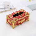 thumbnail image 6 of FESTFENDS 1Pack Rectangular Acrylic Tissue Box Red Paper Storage For Bedroom Bathroom Office 9.5x13x23.5in, 6 of 8