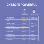 Blowfish Wingman | Feel Better After Drinking with DHM, L-Cysteine, Electrolytes | Pre-Alcohol Liver Support & Hydration