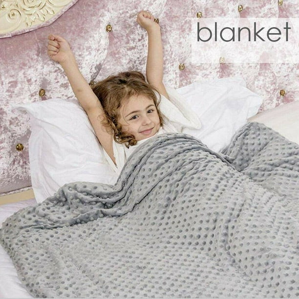 4 Sizes Premium Weighted Blanket Cover Heavy Blankets Cover Sensory Sleep Reduce Anxiety Cotton Deep Sleep Blankets Cover Improves the Quality of