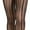 Pin Up Pinstripe - Black, variant on ToBeInStyle Women's Black Sheer Pantyhose w/White Dotted Wide Side Stripe Seam - One Size