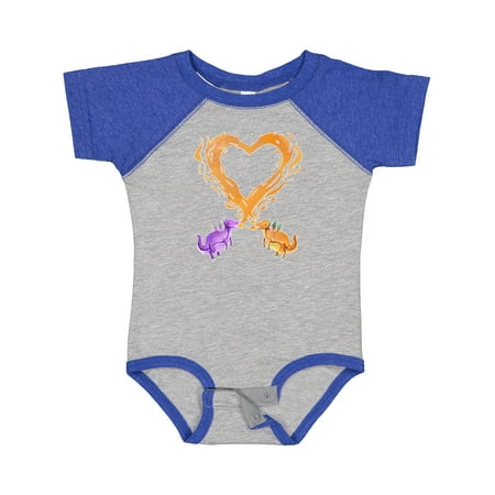 

Inktastic Fire Heart Dragons Gift Baby Boy or Baby Girl Bodysuit