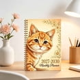 thumbnail image 7 of QISIWOLE Yellow 2027-2030 Monthly Planner Notebook with Cute Cat Cover, 5.8x8.3in Spiral Bound Agenda for Women, 5 Year Calendar Planner with Monthly Tabs, Learning Office Supplies, 7 of 7