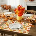 thumbnail image 6 of Costeam Vintage Pumpkin Fall Placemats 16.5x12.6 Inch Thanksgiving Harvest Table Mats, Reusable Washable Seasonal Table Decor, for Family Dinners Outdoor Parties Restaurant Catering, 6 of 6