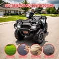thumbnail image 4 of 24V Kids Ride On ATV Toy, Electric 4 Wheeler Ride on Car for Toddlers Ages 2-4, Dual 55W Motors, 3.11 MPH Max Speed, Bluetooth Music, LED Lights, Spring Suspension, Storage Racks, Black, 4 of 8