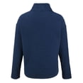 thumbnail image 3 of Women's Cutter & Buck  Navy Los Angeles Rams Hunts Point Eco Half-Snap Sweatshirt, 3 of 3