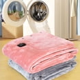 thumbnail image 4 of Billuyoard Mantas eléctricas de lana con USB para invierno, cálidas, con 3 modos de temperatura constante, alfombra para siesta, alfombra con apagado Juegos de cama Gris claro Billuyoard HA070965-01, 4 of 6