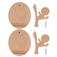 thumbnail image 2 of Juego de 2 soportes para teléfono móvil de madera de haya, bonitos soportes de escritorio para smartphones, para mesa de cocina y oficina., 2 of 14