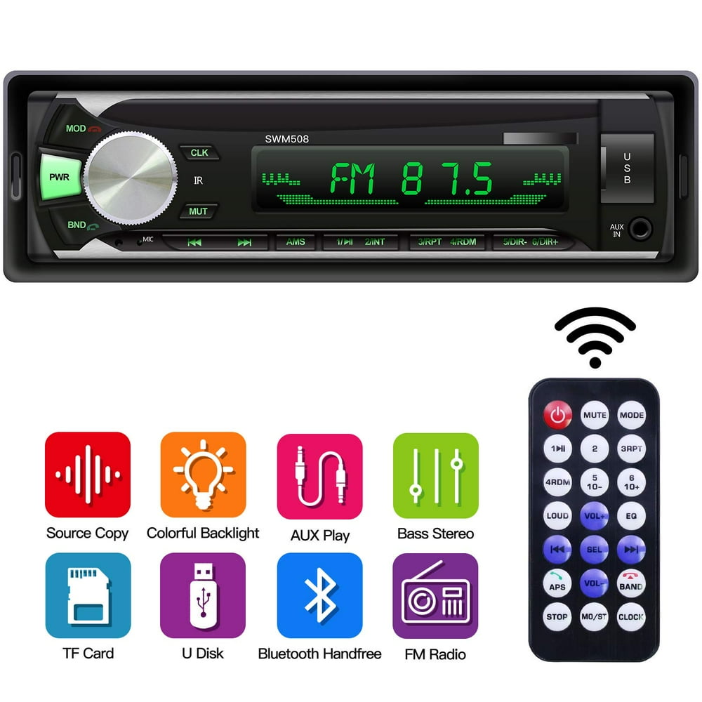 Tagital Car Stereo with Bluetooth InDash Single Din Car Radio, Car MP3