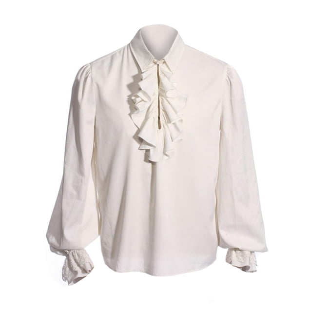Camisa Bbalizko Pirate Volffle Victorian Renaissance para hombre