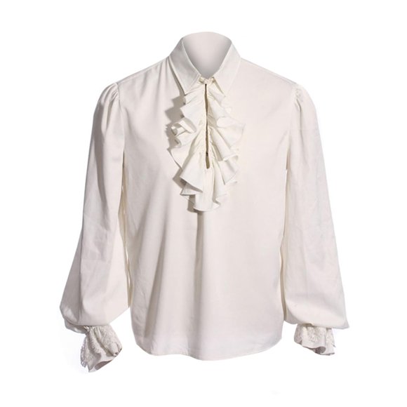 Camisa Bbalizko Pirate Volffle Victorian Renaissance para hombre