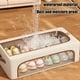 thumbnail image 5 of Caja de Almacenamiento de Zapatos con Apertura Lateral, Ahorra Espacio, Transparente, Plegable, para Debajo de La Cama, para El Coche, 5 of 6