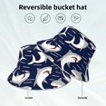 thumbnail image 2 of Fuzoiu Angry Shark Print Reflective Bucket Hat,Outdoor Hat for Men and Women,Bucket Hat for Travel Fishing Hunting Summer Camp, 2 of 6