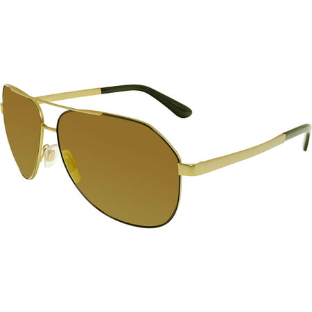 Dolce & Gabbana Women's Mirrored DG2144-1295F9-61 Gold Aviator Sunglasses