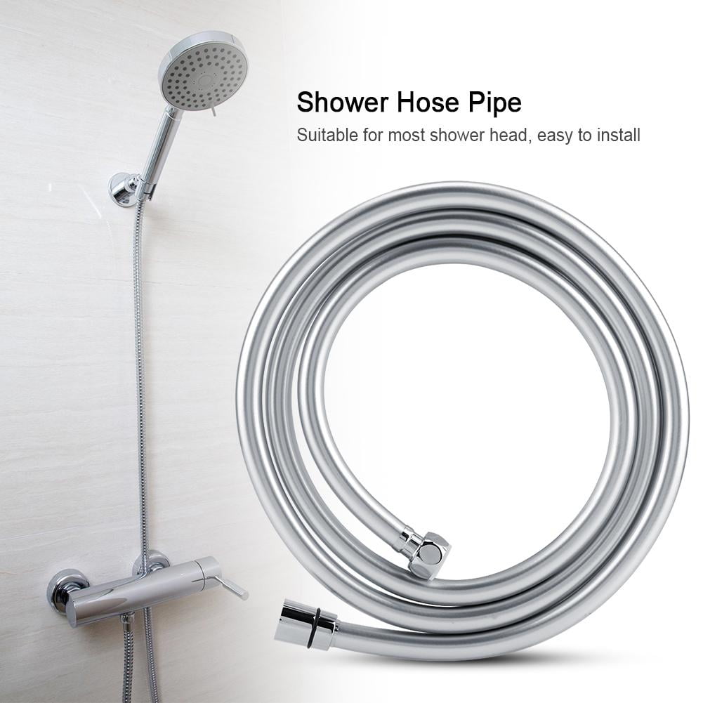 FAGINEY 2M Flexible PVC Shower Hose Pipe Water Shower Head Connector