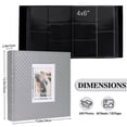 thumbnail image 3 of RECUTMS Hold 600 Photos Black Pages Birthday Christmas Photo Albums Wedding Anniversary Photo Albums Book Holiday Gift(Gray), 3 of 7