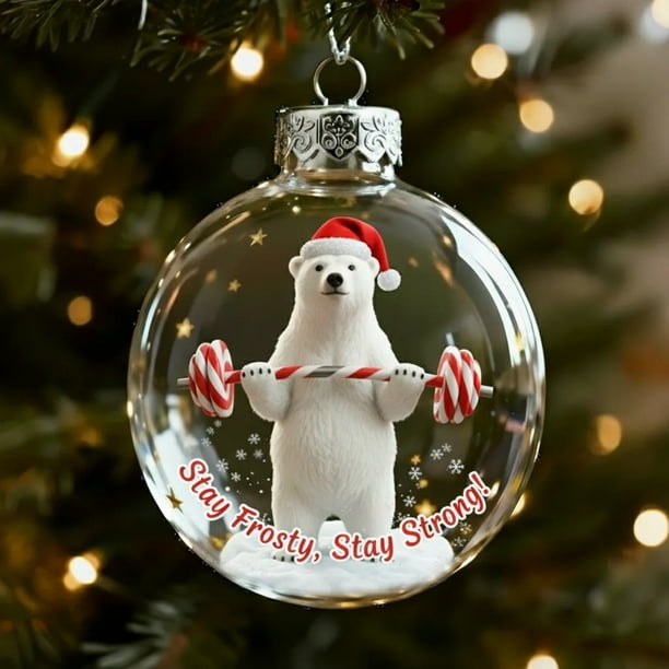Colgante Decorativo Adornos navideños de gatos adorables, colección de vidrio hecho Rkxzt