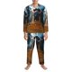 thumbnail image 3 of Fotbe Realistic Cute Sea Turtle Pijama de Hombre con Estampado de Manga Larga, Conjunto de 2 Piezas, Ropa de Dormir Suave y Cómoda con Bolsillos-Medium, 3 of 7