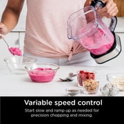 Ninja SS351 Foodi Power Pitcher System, Smoothie Bowl Maker, 4in1 Blender + Food Processor (Black/Silver)- New