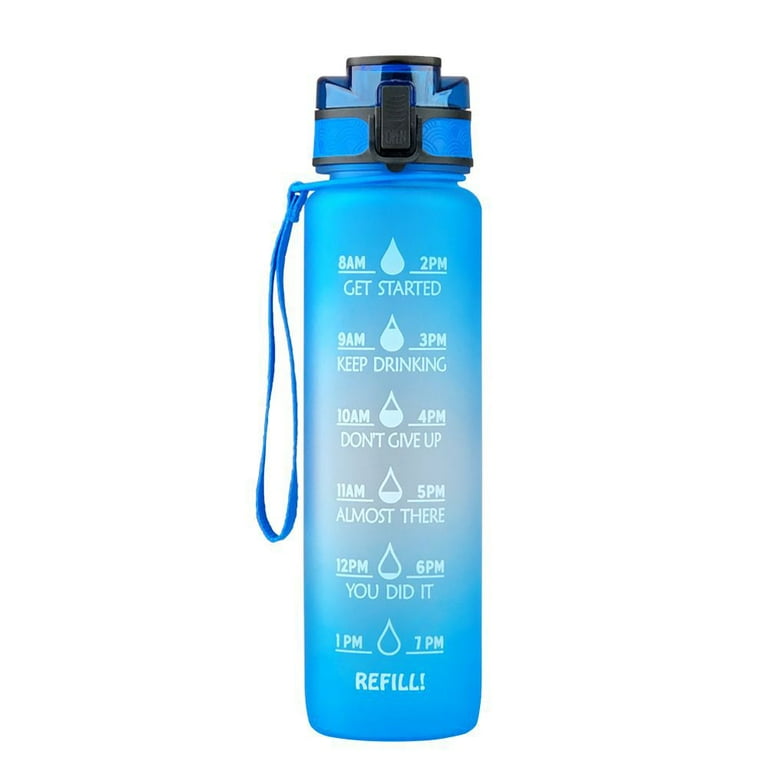 32 Oz Water Bottle with Strap, Durable Water Bottle with Times to Drink and  Straw, Leakproof BPA & Toxic Free, for Men Women Gym Sports Outdoors -  China Drinking Water Bottles and