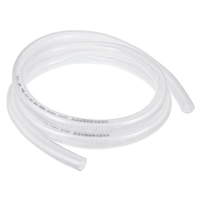 Tubo de PVC trenzado Uxcell ID Ft, manguera de tubo de vinilo plástico flexible claro de 1"