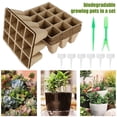 thumbnail image 1 of 12 Cell Seed Trays Set Seedling Starter Tray Plant Pots Germination Grow Cups, 1 of 11