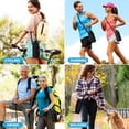 thumbnail image 5 of Miaocao 2 Pcs Large Water Bottle Bag with Strap, Mesh Water Bottle Carrier Holder Crossbody Water Sling Bag Shoulder Strap and Pocket - Walking Sports Hiking Camping (Pink+Light Blue), 5 of 5
