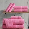 thumbnail image 4 of REGAL RUBY Quick-Dry 4 Pieces Pink Hand Towels Highly Absorbent 100% Turkish Cotton - Perfect Lightweight Towel for Bathroom, Kitchen, Guests, Pool, Gym, Camp, Travel, College Dorm, Shower, 4 of 5