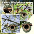 thumbnail image 2 of Hand-Woven Natural Grass Hanging Bird House for Outdoor Gardens – Eco-Friendly, Rustic Decorative Nesting Shelter for Small Birds, 2 of 9